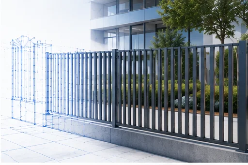 Aluminium and glass railing system
