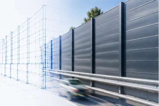 Noise barrier wall
